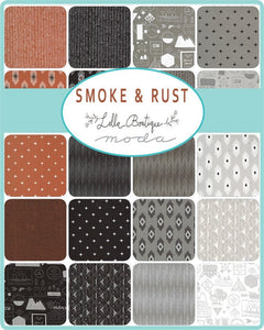Smoke and Rust 1/2 yard bundle 32 pieces 5130HYB by Lella Boutique for Moda Fabrics