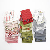 Red Barn Christmas Mini Charm 2.5&quot; 55530MC By Sweetwater for Moda Fabrics