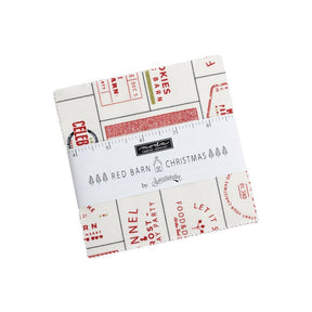 Red Barn Christmas Charm Pack 5" 55530PP By Sweetwater for Moda Fabrics
