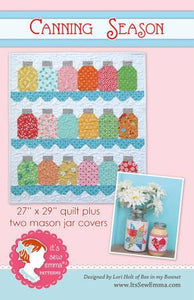 Canning Season Quilt Pattern by It&#39;s Sew Emma ise-602  27x29