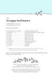 Scrappy Sunflowers Quilt Kit, including fabric and pattern by Vanessa Goertzen for Lella Boutique, quilt top and binding 66&quot; x 66&quot; finished