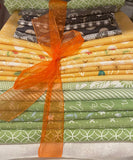 Scrappy Sunflowers Quilt Kit, including fabric and pattern by Vanessa Goertzen for Lella Boutique, quilt top and binding 66&quot; x 66&quot; finished