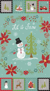 Snowed In Let It Snow Panel 24&quot; P10818-Panel by Heather Peterson for Riley Blake