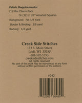 Star of Candy Quilt Pattern CSS242 by Creek Side Stitches, precut friendly