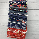 Stars & Stripes 2  - Quilt Kit, kitted with an assortment of Bonnie and Camille fabrics pattern by Thimble Blossoms TB251
