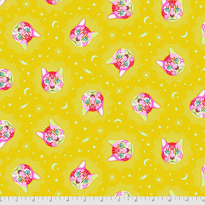 Curiouser and Curiouser Cheshire Wonder sold 1/2 yard increments PWTP164.Wonder by Tula Pink for Free Spirit Fabrics