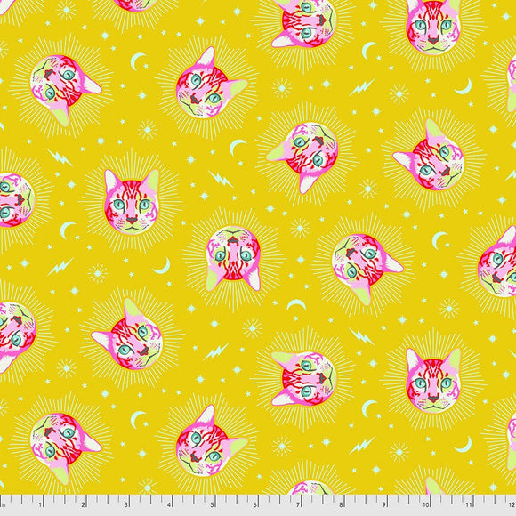 Curiouser and Curiouser Cheshire Wonder sold 1/2 yard increments PWTP164.Wonder by Tula Pink for Free Spirit Fabrics
