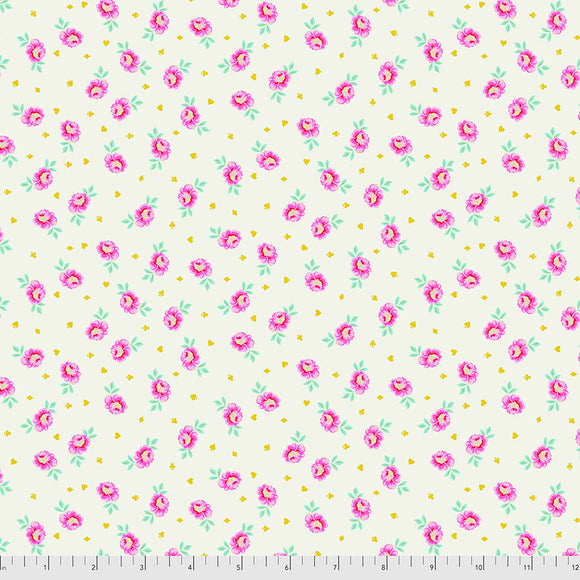 Curiouser and Curiouser Baby Buds Sugar sold 1/2 yard increments PWTP167.Sugar by Tula Pink for Free Spirit Fabrics