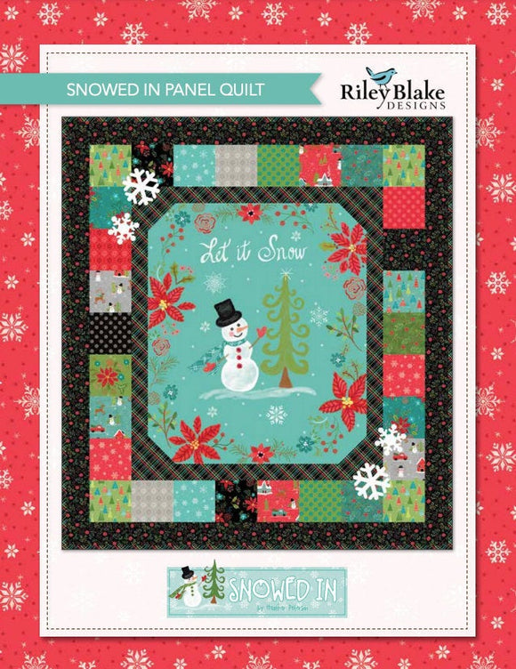 Snowed In Panel  Quilt Kit by Riley Blake 41 x 45 with backing
