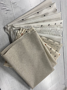 Smoke and Rust Fat Quarter Colorway Bundle Lights 10 Prints by Lella Boutique for Moda Fabrics