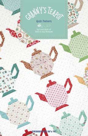 Granny's Teapot Pattern by Lori Holt of Bee in my Bonnet P120-Teapot 59 x 75
