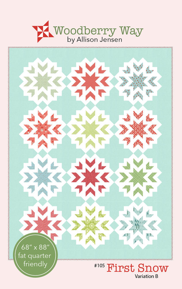 First Snow B PAPER Pattern by Alli Jenson of Woodberry Way #105