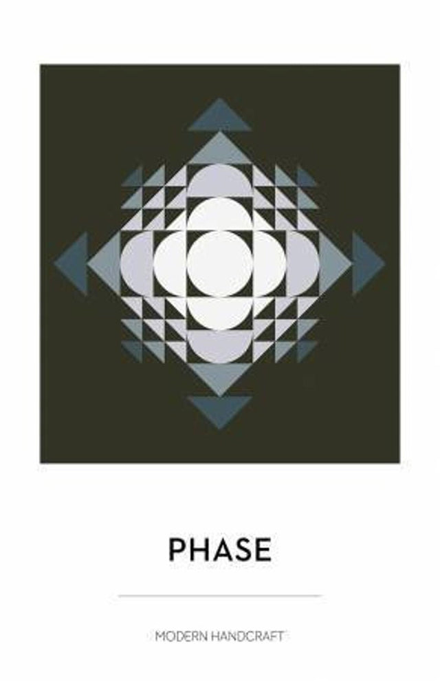 Phase Quilt Pattern by Modern Handcraft, A Lunar Inspired Medallion Quilt