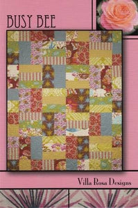 Busy Bee  Quilt Pattern VRD863085 Card by Villa Rosa Designs finished size 45"  x 54"