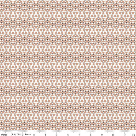 Stitch Hexi Nutmeg Yardage C10933-Nutmeg By Lori Holt for Riley Blake