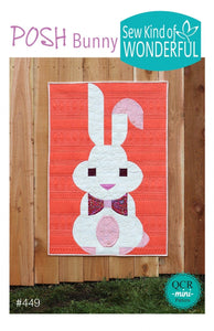 Posh Bunny by Sew Kind of Wonderful sewing pattern SKW449  26in x 38in