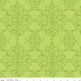 Lucy June Damask C11222-Lime by Lila Tueller for Riley Blake Designs
