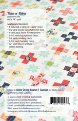 Rain or Shine 66 x 74 Printed Pattern only by Thimble Blossoms TBL243