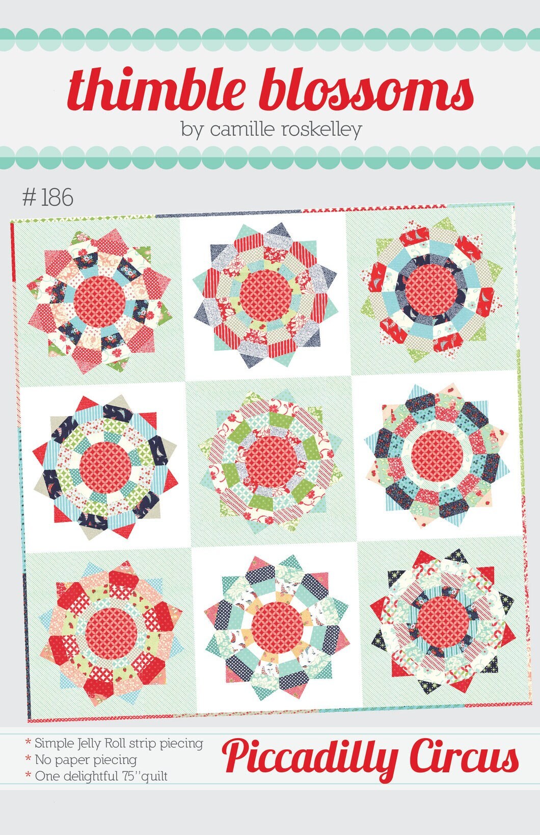 Piccadilly Circus - Printed Pattern Only - TB 186 by Thimble Blossoms
