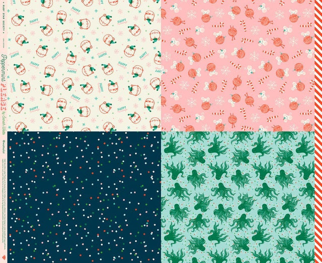 Peppermint Please Collection - Wrap Panel RS2042 11 by Sarah Watts for Ruby Star Society