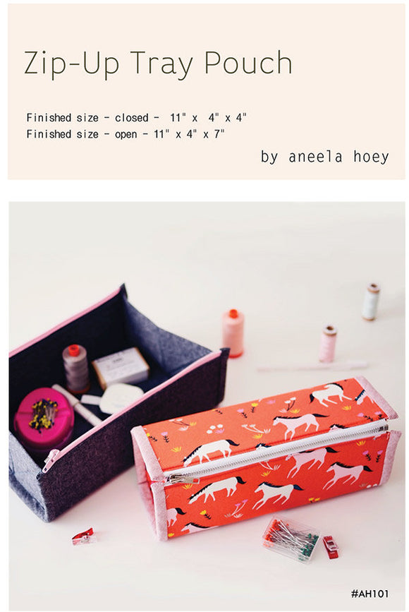 Zip Up Tray Pouch  AH 101 Aneela Hoey