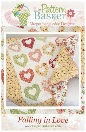 Falling in Love  By Margot Languedoc Designs  Paper Pattern ONLY 53 3/4 x 56 3/4