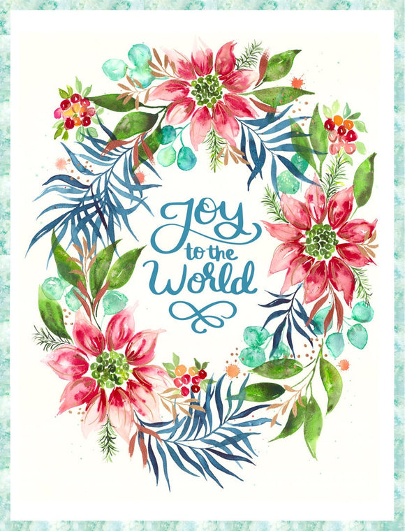 Starflower Christmas Pack Panel 8486-11p By Create Joy Project for Moda Fabrics