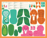 Jungle Paradise Multi Stuffed Animal Panel 36" x 44" SKU# 20781-11 by Staci Iest Shu for Moda Fabrics
