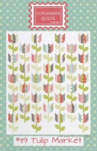 Tulip Market # CQ119  Printed Pattern Only From Coriander Quilts, By Corey Yoder