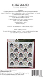 Snow Village Quilt pattern by Gigi's Thimble GT 731