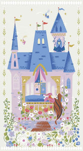 Little Brier Rose Panel Parchment Sparkle SP11076 by Jill Howarth for Riley Blake Designs 24" x 43 1/2"
