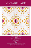 Vintage Lace Quilt Pattern, Printed Pattern only LBS-109 by Brittany Lloyd for Lo and Behold Stitchery