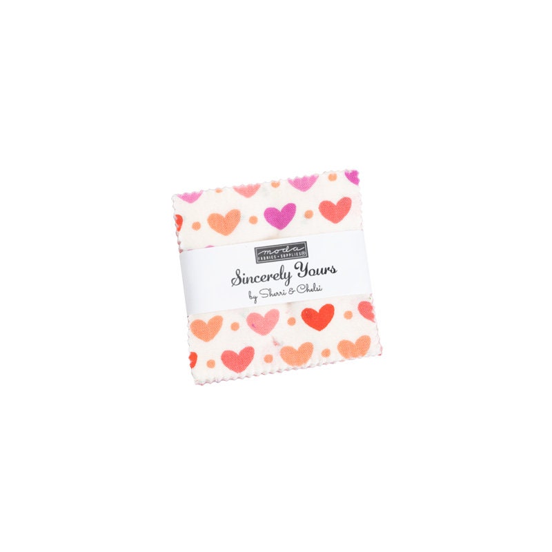 Sincerely Yours Mini Charm 2.5" 37610MC by Sherri and Chelsi for Moda Fabric