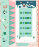 Peppermint Please Christmas Countdown Panel 50" x 70"  RS2040 11P by Sarah Watts Ruby Star