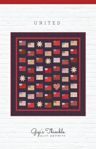 United Quilt Printed Pattern Only  Gigi's Thimble By Amber Johnson GT 742   Finished quilt size: 78 1/2” x 87 1/2”