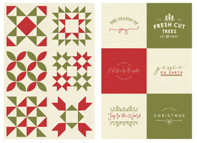 Red Barn Christmas Panel Multi 55540 11P