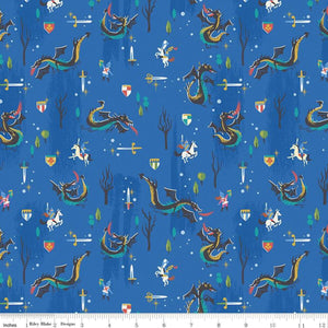 Little Brier Rose Dragons Midnight Sparkle Half Yard Cuts SC11072 by Jill Howarth for Riley Blake Designs