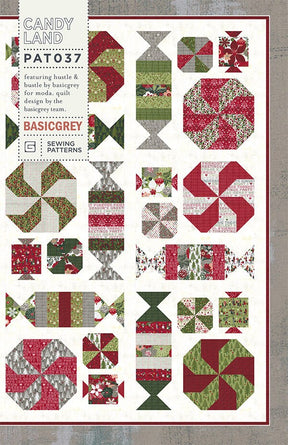 Candy Land  Pattern PAT037 Basic Grey 60" x 60"