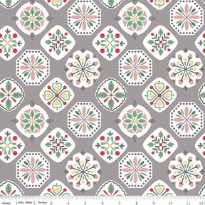 Stitch Wide Back Gray 108" Yardage 3 Yard Cut Lori Holt for Riley Blake Designs WB10940-GRAY
