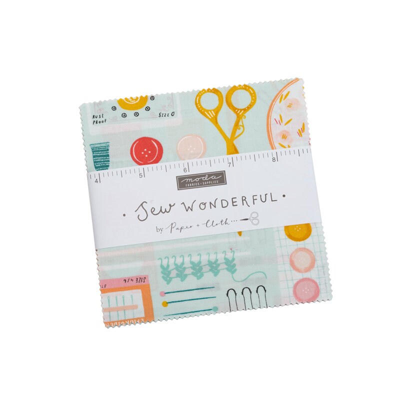 Sew Wonderful 5" Charm 25110PP by Paper and Cloth for Moda Fabrics