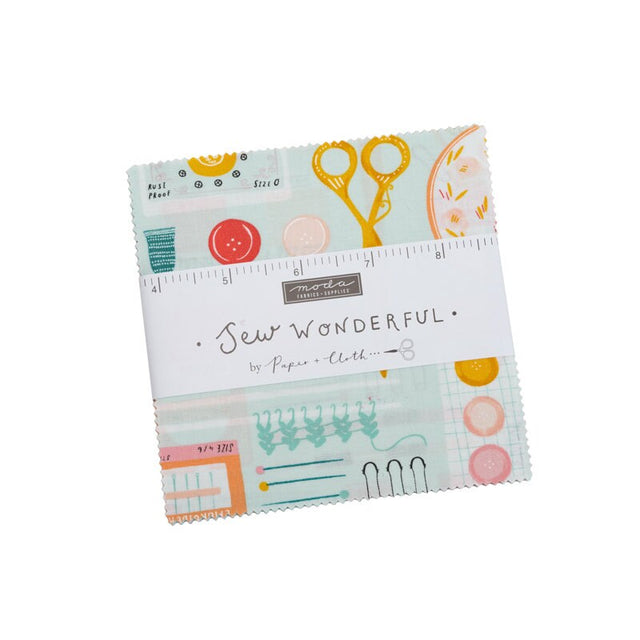 Sew Wonderful 5" Charm 25110PP by Paper and Cloth for Moda Fabrics