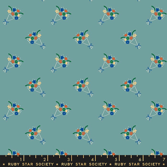 Food Group Bouquet Ocean Yardage RS5041-14  for Ruby Star Society