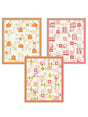 Seasonal Patchwork Quilt Pattern FTQ1793 Three patterns Choose your season