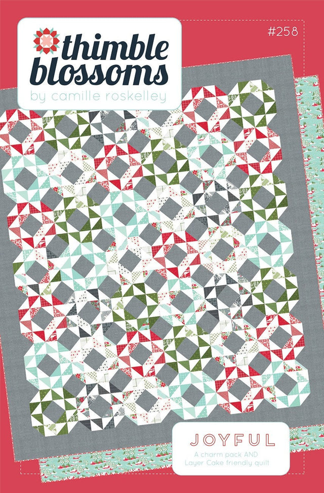 Joyful Pattern Thimble Blossoms 69 x 79  TBL200