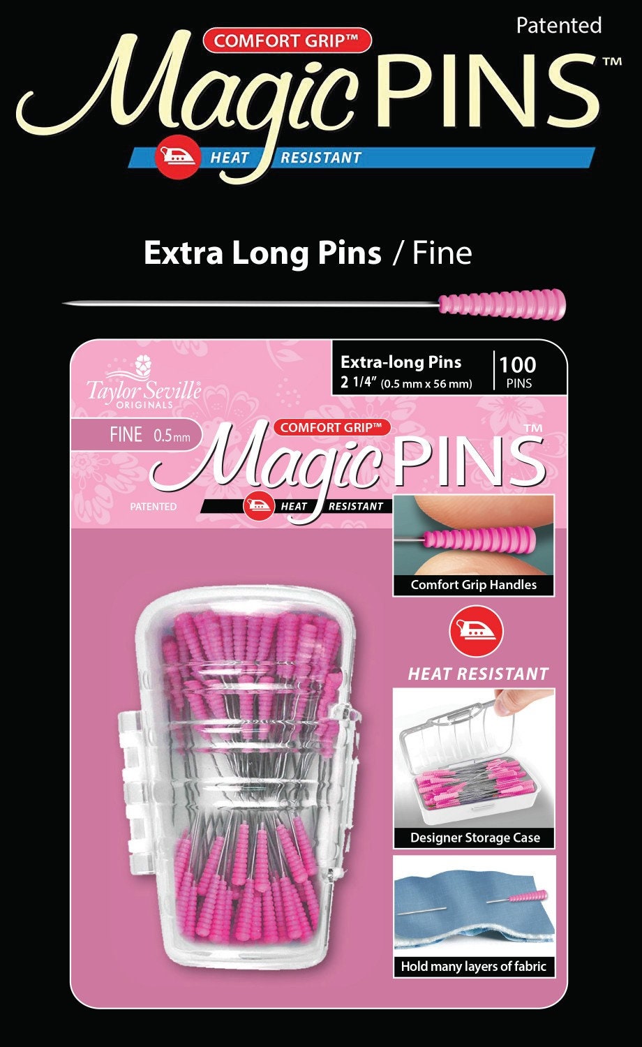 Magic Pins Extra Long 2 1/4" Fine 100pc 219720