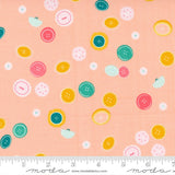 Sew Wonderful Button Drop Peachy Yardage 25113-15 by Paper and Cloth Sold by 1/2 Yard Increments
