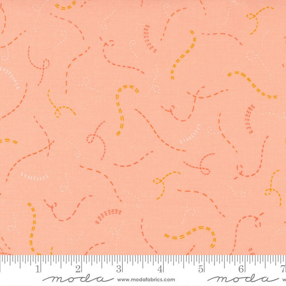 Sew Wonderful Stitch in Time Peachy Yardage 25116-15 by Paper and Cloth Sold in 1/2 Yard Increments