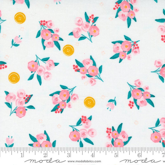 Sew Wonderful Ditsy Floral Powder Yardage 25114-11 by Paper and Cloth Sold in 1/2 Yard Increments