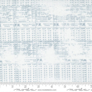 Modern Background More Stamps White Yardage 1763-12 by Zen Chic for Moda Fabrics