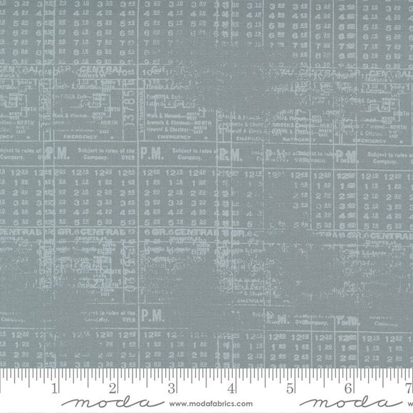 Modern Background More Stamps Steel Yardage 1763-23 by Zen Chic for Moda Fabrics